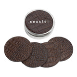 4 Coasters with Tin Box