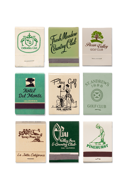 Golf Matchbook Poster