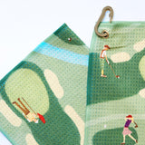 Golf Scene Towel | Match South x Claire Nilan